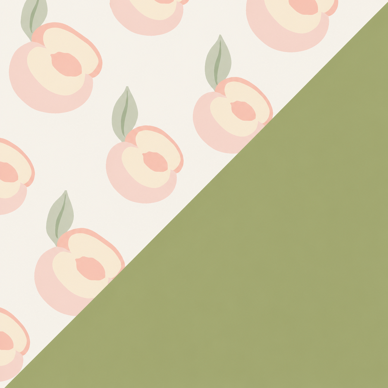 Peachy Peach / Pistachio